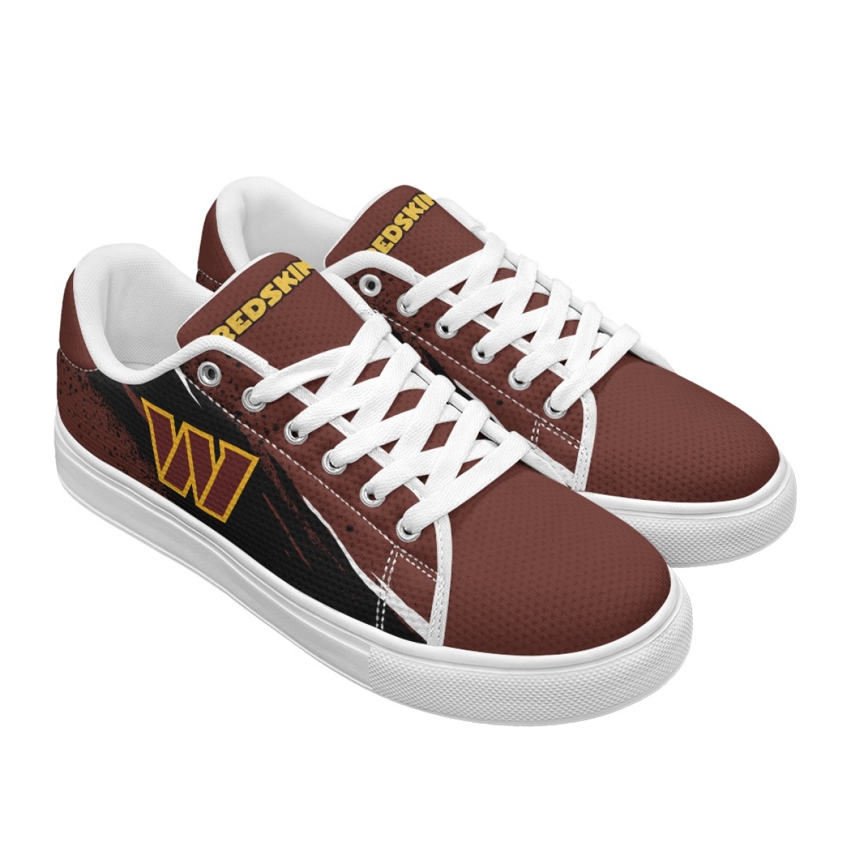 Men's Washington Commanders Low Top Casual Sneakers/Shoes 001